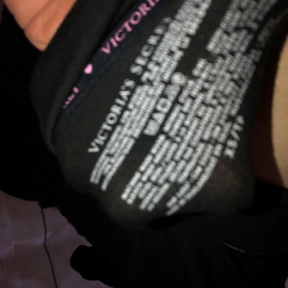 Victorias Secret Sleep Shirt Top Only Short Sleeve Soft Button Up Size XS BLack - Picture 7 of 9